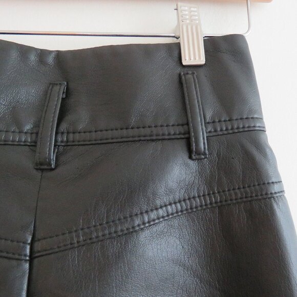 ARITZIA WILFRED High Tied Pant in Black Vegan Leather - Size US 00 (No belt) - Picture 13 of 16